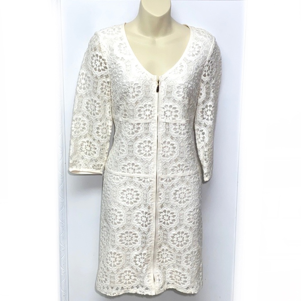 Laundry by Shelli Segal Lace 3/4 Sleeve Dress Sz.6